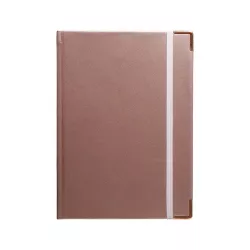 Guided Journal 5.75"x8.5" Casebound Vegan Leather Blush - russell+hazel