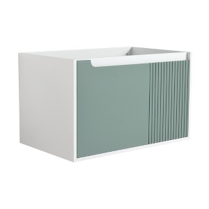 ChicFurnit Bathroom Vanities Modern Vanity with Sleek Design and Ample Storage for Bathroom Spaces, Green,30.91”*19.49”*18.9" - 1 of 3