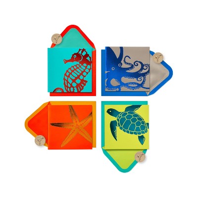 Blank Card Graphic Sea Life - PAPYRUS