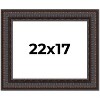 PosterPalooza | 3.5" Wide Ornate Brown Picture Frame - UV Acrylic, Backing Board, Hanging Hardware Included - 2 of 4