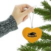University of Wisconsin Milwaukee Official Logo Heart Love Wood Christmas Tree Holiday Ornament - 3 of 3