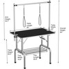 Dog Pet Grooming Table Heavy Duty Adjustable with Overhead Arm, Two Grooming Noose Mesh Tray - 4 of 4
