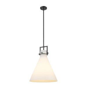 Newton Cone - 1 Light Stem Hung Pendant In Industrial Style-20.38 Inches Tall and 16 Inches Wide - 1 of 1