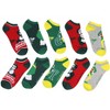 Elf The Movie Adult Santa's Coming 5-Pack Ankle No-Show Socks For Men And Women Multicoloured - image 2 of 3