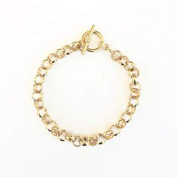 sanctuaire Round Chain Link Bracelet Gold