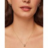 Pendant Necklace for Women Two Rondelle Pendants with Cubic Sliding Chain - 2 of 3
