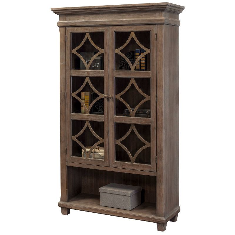 Carson Glass Display Cabinet Brown - Martin Furniture, 5 of 6
