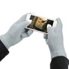 Polar Unisex Winter Knit Gloves – Touchscreen, Windproof, Warm Cycling & Skiing Gloves for Outdoor Activities" Gray - 2 of 2