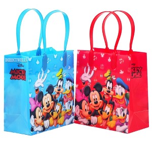 Disney Mickey Mouse and Friends Character 12 Premium Quality Party Favor Reusable Goodie Small Gift Bags - 1 of 1