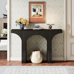 Hommoo 47-Inch Console Table Black - 1 of 4