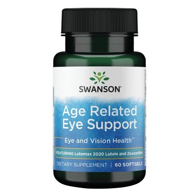 Swanson Premium Age Related Eye Support, Featuring Lutemax Lutein and Zeaxanthin, 60 Softgels.