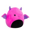 Squishmallows 12" Wakisha Winking Neon Pink Devil with Purple Horns and Wings Plush - 3 of 4