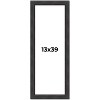 PosterPalooza | Panoramic Traditional Black Picture Frame - UV Acrylic, Foam Board Backing, Hanging Hardware - 2 of 4