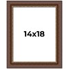 PosterPalooza | Traditional Brown Picture Frame - UV Acrylic, Foam Board Backing, Hanging Hardware - 2 of 4