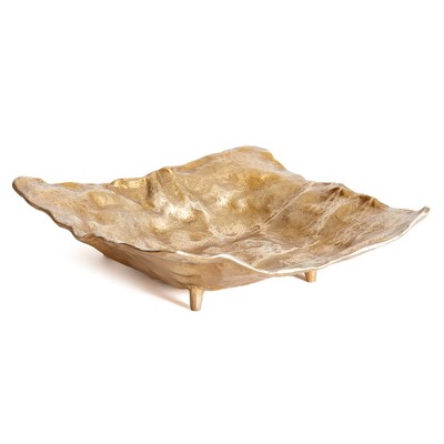 Arlene Gold Cast Aluminum Decorative Tray