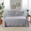 Sapphtopaz Bedding Set, Cotton Flannel Brushed on Both Sides Bedding Set 1 Fitted Sheet, 1 Flat Sheet, and Pillowcases, Machine Washable - 2 of 4