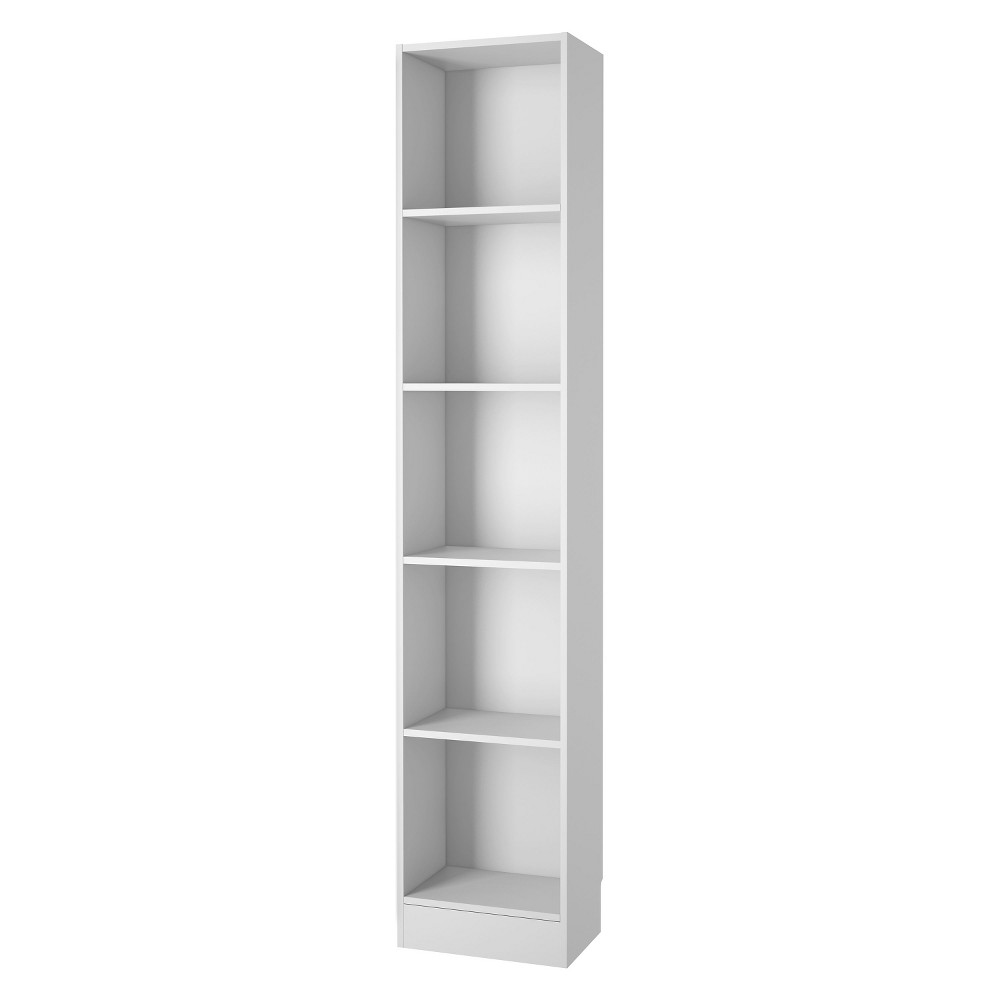 UPC 840268100506 product image for Bookcase: 5 Shelf Element Narrow Bookcase-White, White | upcitemdb.com