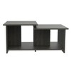 Wenge Manufactured Wood Coffee Table with 1 Shelf ¨C Ideal for Living Room or Office Storage - 2 of 4