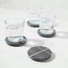 4pk Marble Coasters Gray - Threshold™ : Target