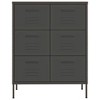VidaXL Drawer Cabinet Anthracite 31.5"x13.8"x40" Steel - 3 of 4