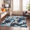 World Rug Gallery Modern Floral Non-Slip (Non-skid) Area Rug - 2 of 4
