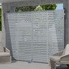SpassWay 72"H 47"W Outdoor Metal Garden Trellis Privacy Screen Lattice Panel Indoor Room Divider - 3 of 4