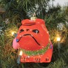 Cody Foster 4.0 Inch Retro Spring Bulldog Dog Kitsch Easter Summer Floral Tree Ornaments - 3 of 3