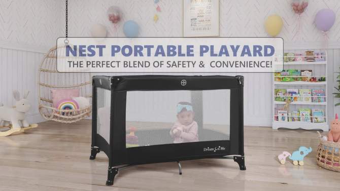 Dream on Me Nest Portable Play Yard, 2 of 8, play video