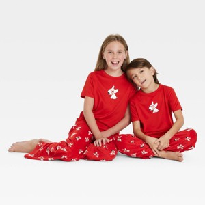 Kids' Bullseye Matching Family Pajama T-shirt - Wondershop™ Red - 1 of 4