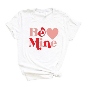 Simply Sage Market Women's Be Mine Heart Bold Short Sleeve Graphic Tee - 1 of 3