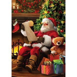 Naughty or Nice Christmas House Flag Santa Claus 28" x 40" Briarwood Lane - 1 of 4