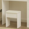 Sapphtopaz Makeup Vanity Desk with Mirror and Adjustable LED Lights, Makeup Table with Drawers & Cushioned Chair Dresser For Bedroom - 2 of 4
