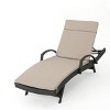 Christopher Knight Home Jessica Outdoor Rattan and Iron Adjustable Chaise Lounge with Cushion - 2 of 4