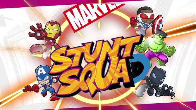 Marvel Stunt Squad Spider-Man vs Green Goblin Crane Smash Playset, 2 of 8, play video