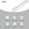 Unique Bargains Lamp Lantern Water Cooling System Acrylic Round Pipes Clear 4 Pcs 6" - 3 of 4