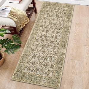 Garvee Vintage Washable Runner Kitchen Runner Rugs Boho Non-Slip Soft Low-Pile Rug for Living Room Indoor Throw Carpet for Farmhouse Dining Room Home - 1 of 4