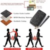 BEAFUP Large Capacity Double Zip RFID Blocking Women’s Wallet - Genuine Leather Wristlet Clutch for Travel,Everyday Use - 4 of 4