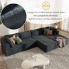 CENGHU Modern Large Modular Sectional Sofa, Sectional Couches for Living Room, Bedroom, Salon, 3 Piece Free Combination, Sectional Couches - 3 of 4