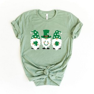 Simply Sage Market Women's St. Patrick's Gnomes Short Sleeve Graphic Tee - 1 of 4