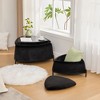 NicBex Set of 2 Upholstered Storage Ottoman,Faux Fur Foot Stool with Metal Legs,Coffee Side Table with Reversible Lid for Living Room,Bedroom - 2 of 4
