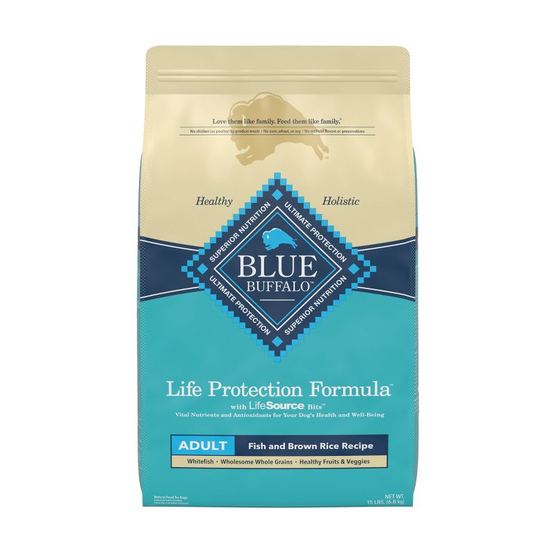 Blue Buffalo Life Protection Formula Natural Adult Dry Dog Food with Fish and Brown Rice, 1 of 12