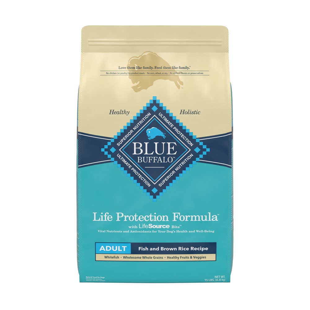 Photos - Dog Food Blue Buffalo Life Protection Formula Natural Adult Dry  with Fish 