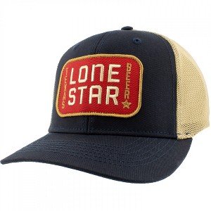 Adult Lone Star Texas Beer Embroidered Twill Patch Adjustable Hat - 1 of 4