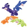 Zanies Plush Bungee Geckos Dog Toy, 16", Bundle of 4 (Blue, Neon Green, Orange, and Purple) - image 2 of 4