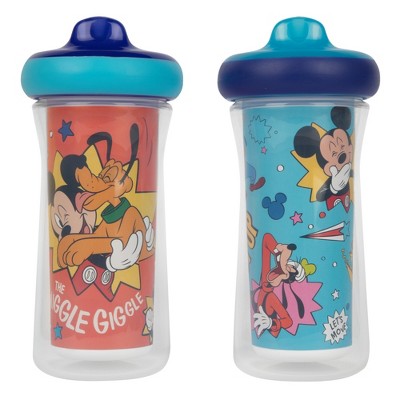 The First Years Disney 9oz Mickey Mouse Spill Proof Insulated Hard Spout Sippy Cups - 2pk