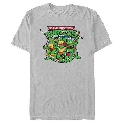 Men's Teenage Mutant Ninja Turtles City Sewer Donatello Playing Card  T-Shirt - Charcoal - 2X Large