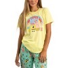 SpongeBob SquarePants Adult Womens' Sleepwear Set with Short Sleeve Tee and Sleep Pants - 2 of 4