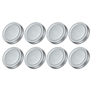 Unique Bargains Regular Leak-Proof Kitchen Storage Mason Jar Lids 8 Pcs - 1 of 4