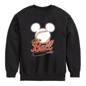 Boys' - Disney - Let's Play Ball Graphic Long Sleeve Fleece Sweatshirt - 1 of 4