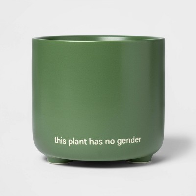 Planter This Plant Has No Gender Green - Pride